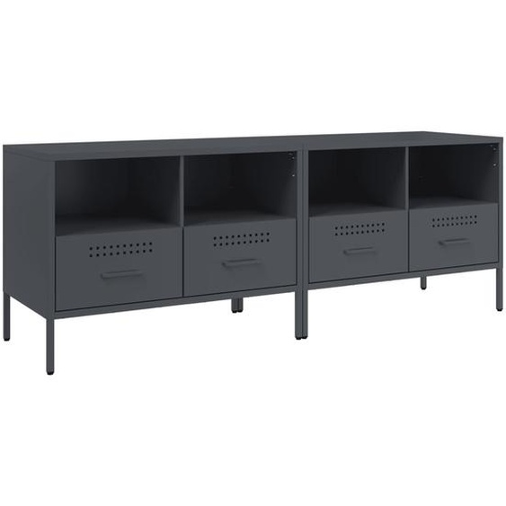 Meubles TV 2 pcs anthracite 68x39x50,5 cm acier