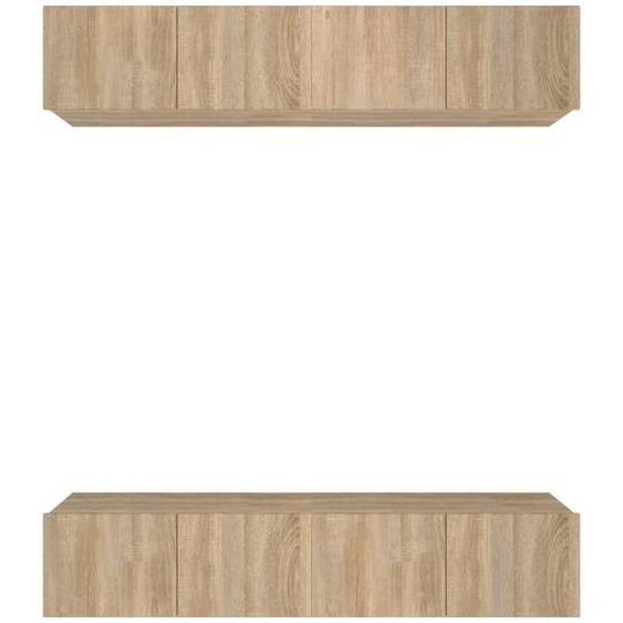 Meubles TV 4 pcs chêne sonoma 80x30x30 cm bois dingénierie