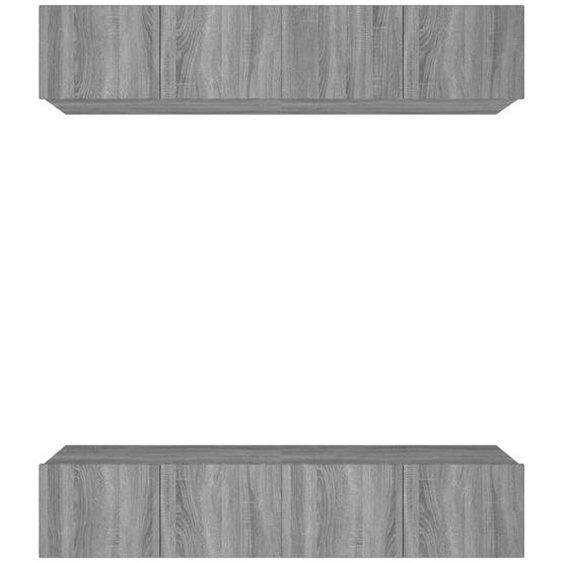 Meubles TV 4 pcs sonoma gris 80x30x30 cm bois dingénierie