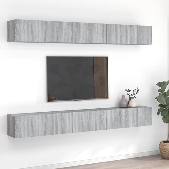 Meubles TV 8 pcs Sonoma gris 60x30x30 cm Bois dingénierie