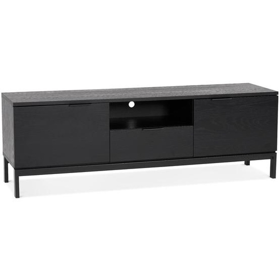 Meubles tv design CATODIK en bois et métal noir