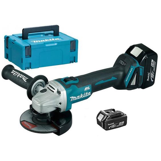 Meuleuse 18V 125mm + 2 batteries 5Ah + chargeur rapide + coffret MAKPAC - MAKITA - DGA504RTJ