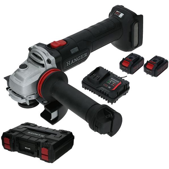 Meuleuse dangle 18 V GX18-8X5 125 mm + 2 batteries 5 Ah + chargeur + HangBoX HANGER 402001