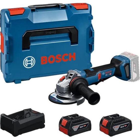 Meuleuse dangle 18V GWS 18V-11 PS 125 mm + 2 batteries 5 Ah + chargeur BOSCH 06019N4302