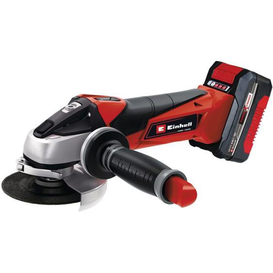 Meuleuse dangle Ø115mm sans fil te-ag 18/115 Li Kit - Power X-Change (18V, 1 disque de coupe et 1 disque abrasif à lamelle, avec sac porte-outils)