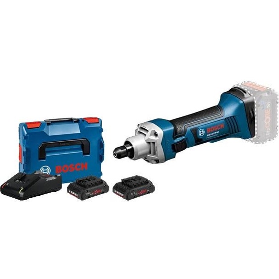 Meuleuse droite 18V GGS 18 V-LI Professional + 2 batteries Procore 4Ah + chargeur + coffret L-BOXX - BOSCH - 06019B530Q