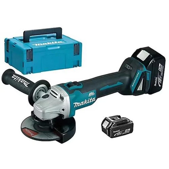 Meuleuse Ø 125 mm 2x5Ah 18V MAKITA DGA504RTJ en MAKPAC