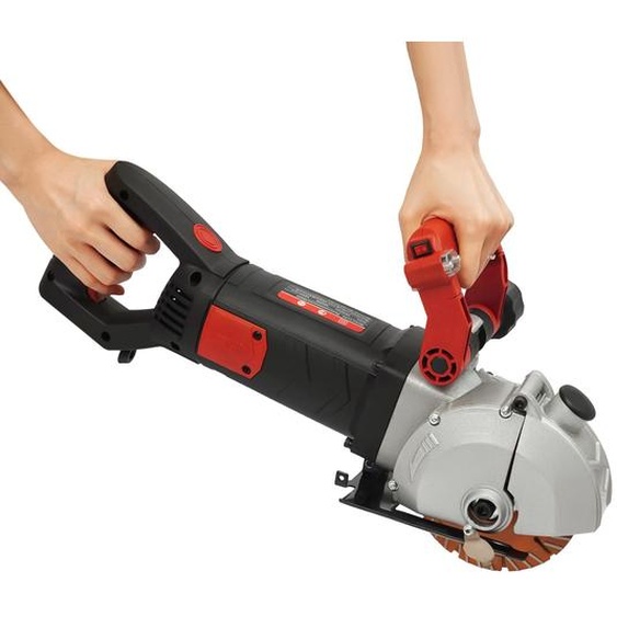 Meuleuse pour murs électrique - Puissance : 4800 W - Lame diamantée de 133 mm - Acier allié