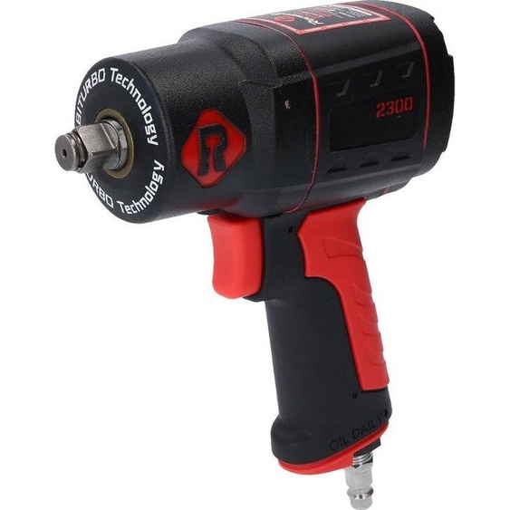 Meuleuse pour tondeuse à gazon 2300 Nm - Double marteau haute performance et moteur pneumatique à 8 palettes - Noir