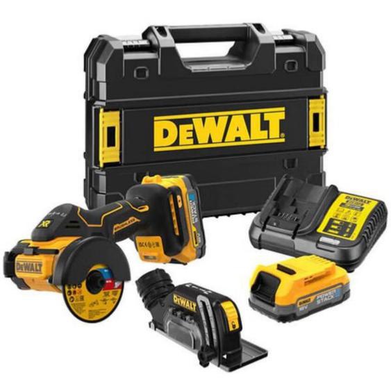 Meuleuse XR 18V 76mm + 2 batteries 1,7 Ah + chargeur + coffret TSTAK - DEWALT - DCS438E2T-QW