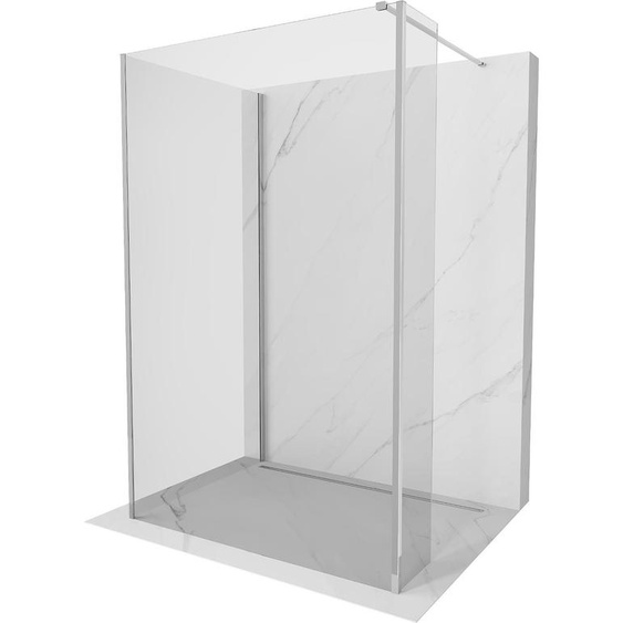 Mexen Kioto Paroi de douche à litalienne 110 x 85 x 30 cm, transparent, chrom - 800-110-085-221-01-00-030