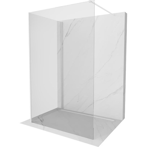 Mexen Kioto Paroi de douche à litalienne 140 x 95 cm, transparent, blanc - 800-140-212-20-00-095