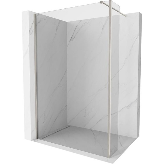Mexen Kioto Paroi de douche à litalienne 170 x 40 cm, transparent, nickel brossé - 800-170-212-97-00-040