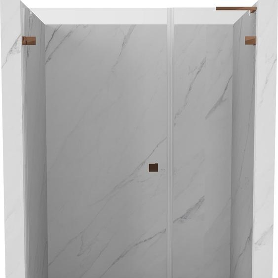 Mexen Lunar-B L Porte de douche pivotante gauche 110 cm, transparente, or rose - 832SL-110-050-60-00-L