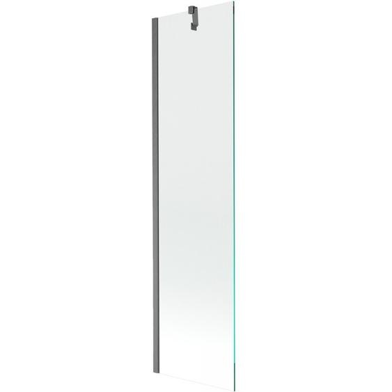 Mexen Next Paroi de baignoire à 1 battant 50 x 150 cm, transparent, gris canon brossé - 895-050-000-00-00-66