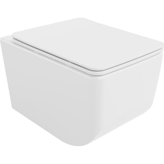 Mexen Vera Cuvette de WC sans rebord avec plaque mince à chute lente, duroplast, blanc - 30164000