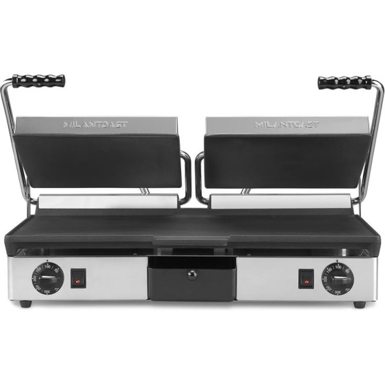 MILANTOAST-Doppelte glatte Gusseisenplatte 220-240 V 50/60 Hz 3.5 kW