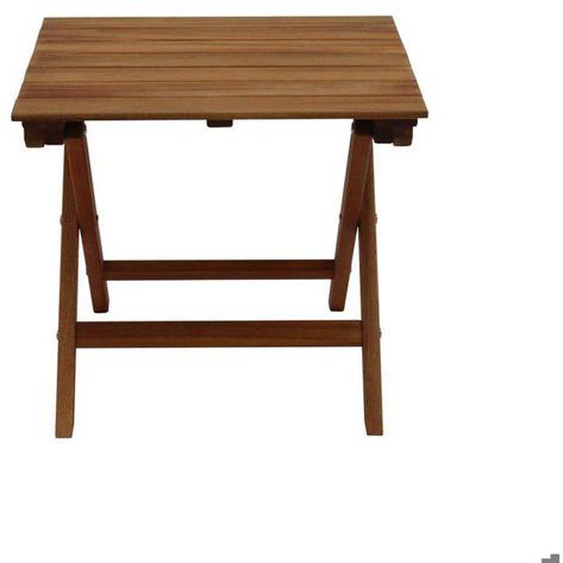 Miliboo - Table basse de jardin pliante en bois massif L40 cm ITZA