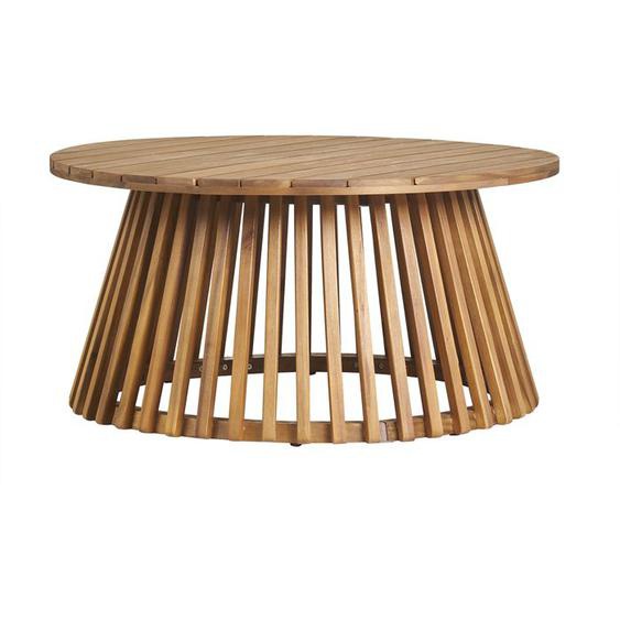 Miliboo - Table basse ronde en bois massif D80 cm - NASSAU