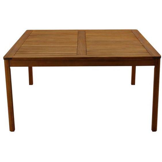 Miliboo - Table de jardin carrée en bois massif L147 cm AKIS