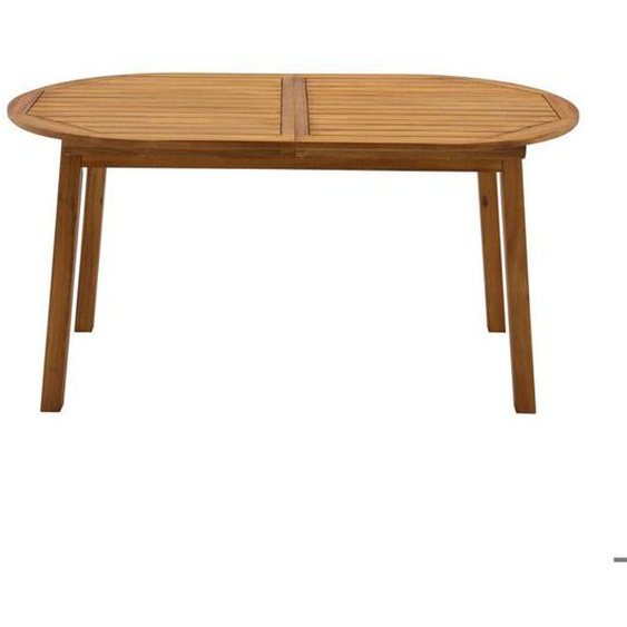 Miliboo - Table de jardin extensible rallonges intégrées en bois massif L160-210 cm MAYEL
