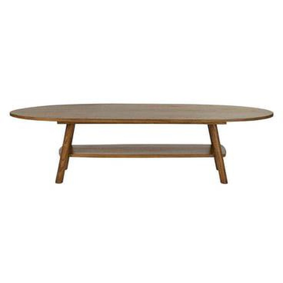 MILO  Table basse en mindi massif finition noyer