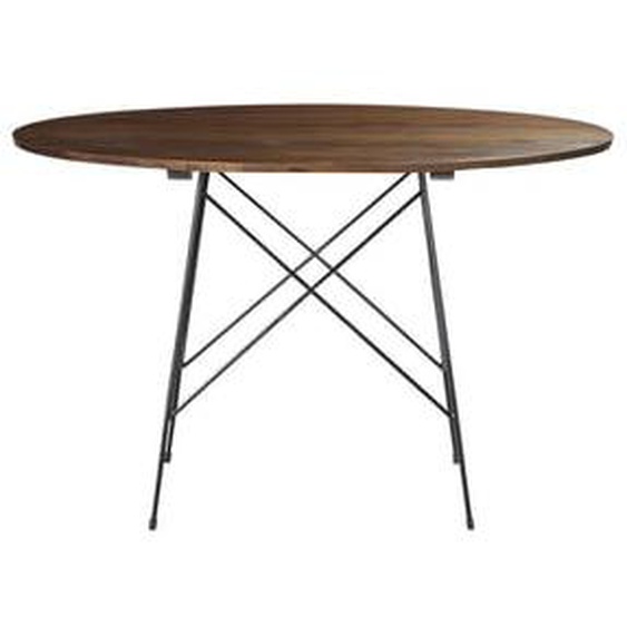 MILO  Table en mindi massif finition noyer 4 pers.