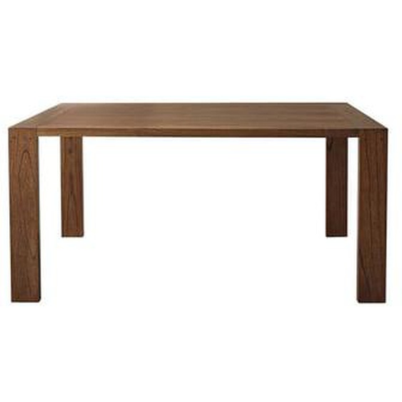 MILO  Table en mindi massif finition noyer 6 pers.