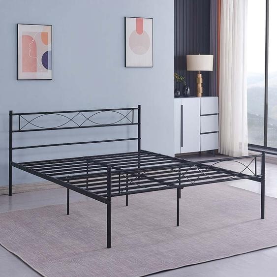 Milton & Oldbrook Lit double 160 x 200 cm Rafina Black