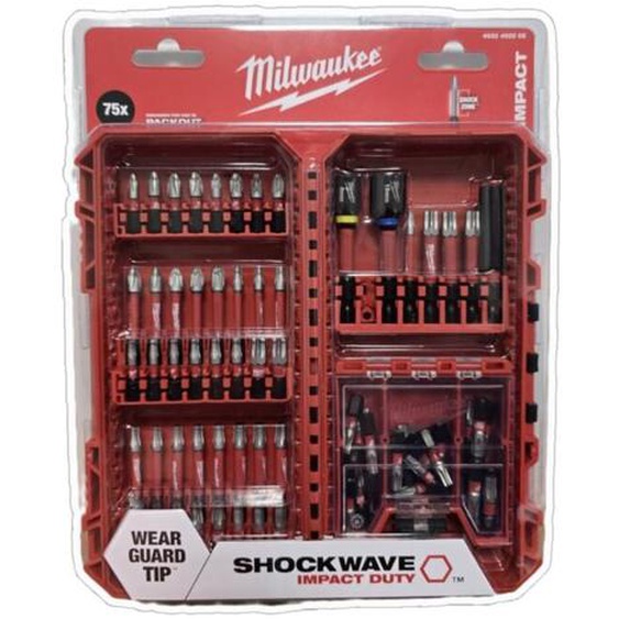 Milwaukee - 4932492008 Shockwave Impact duty Set dembouts - 75 pcs