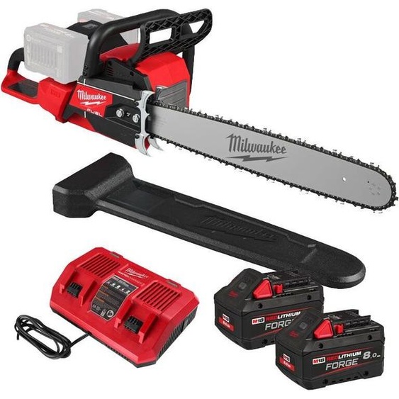 MILWAUKEE Tronçonneuse 2x18V 50 cm FUEL 2x8Ah M18 F2CHS50-802 - 4933480121