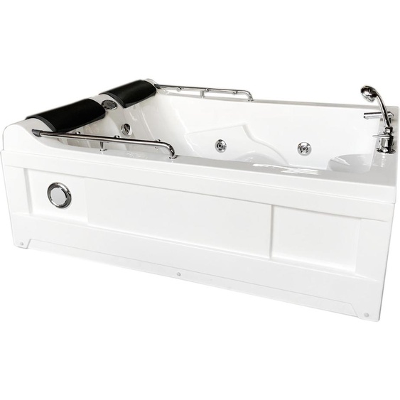 Mimi – Baignoire Balnèo Blanc 175 X 132 cm Chromothérapie