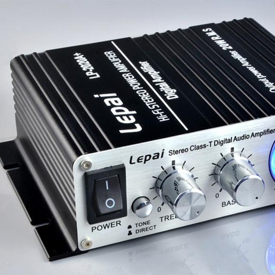 Mini amplificateur de puissance LP 2020A Digital Class D Noir haute qualité + alimentation standard britannique 3A
