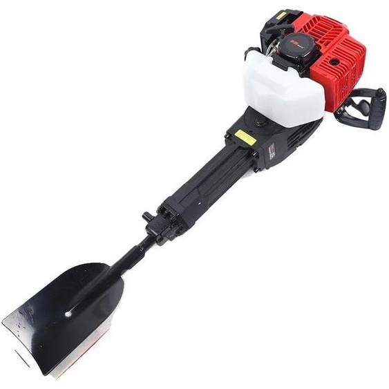 Mini-excavatrice à essence portable, puissance de 1900W, moteur de 52CC, couleur noire