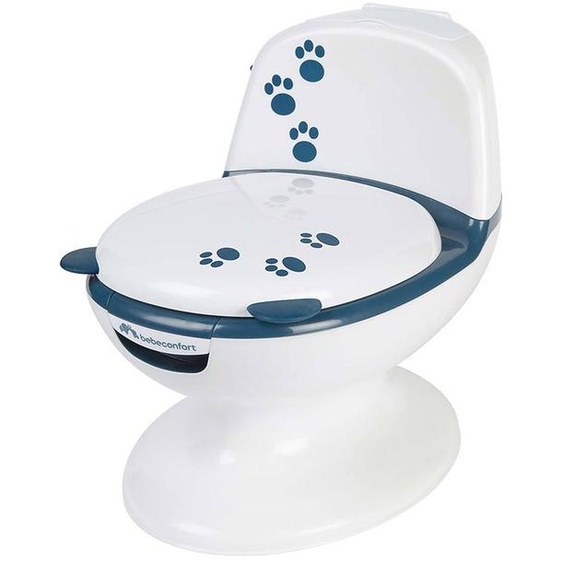 Mini Toilette Panda, Pot Avec Bruit De Chasse Deau, Panda Blanc Et Bleu