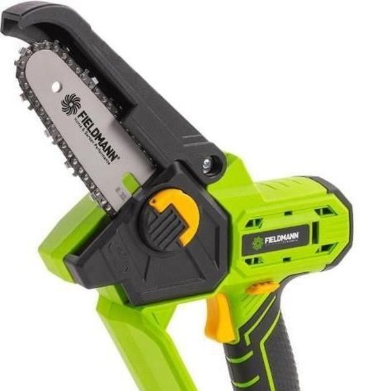Mini Tronçonneuse sans fil Fieldmann FZP 70101-0, 18 V, Longueur de coupe 127 mm, Vitesse de chaîne 4,8 m/s, Compatible Fieldmann 20 V