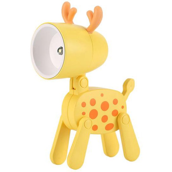 Mini veilleuse pour enfants, lampe LED créative portable en forme danimaux mignons pour chambre denfant, fille ou garçon, jaune