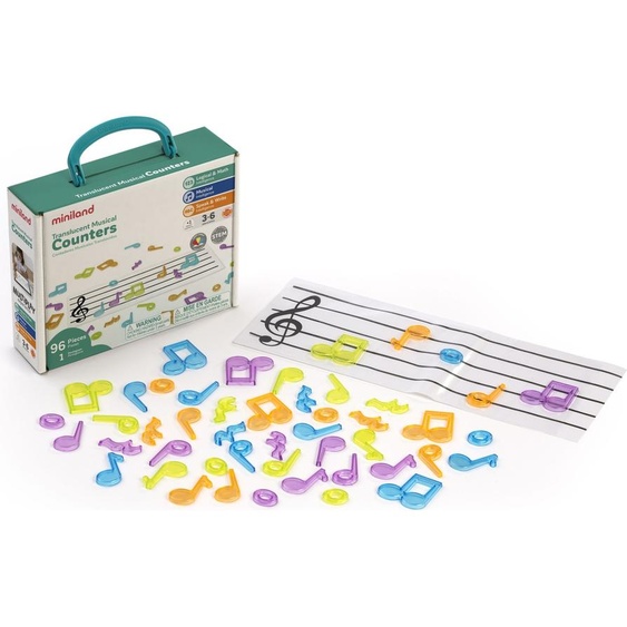 Miniland Compteur musical translucide Multicolore Multicolore One Size