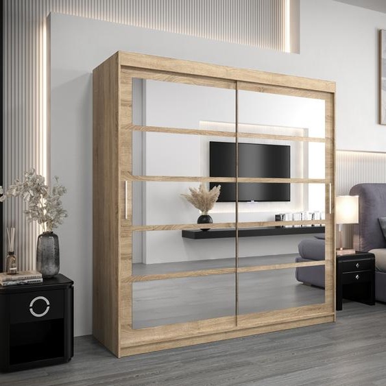 MINIO Armoire 200 cm ROMA 2 Chêne Sonoma