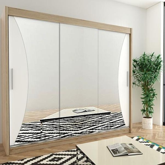 MINIO Armoire 250 cm MONACO Chêne Sonoma