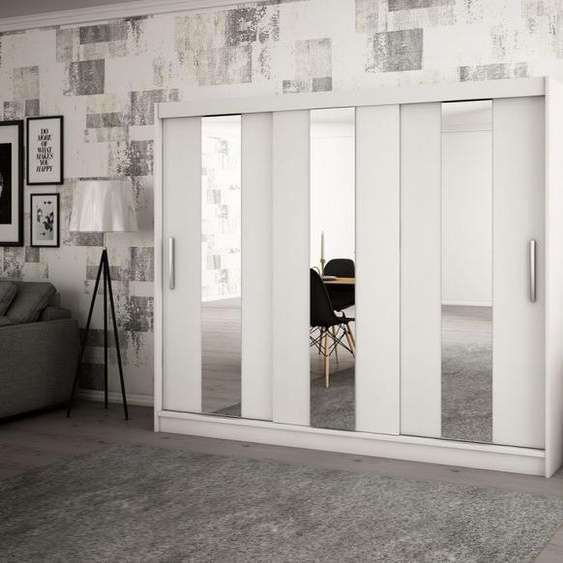 MINIO Armoire 250 cm POLE blanc mat