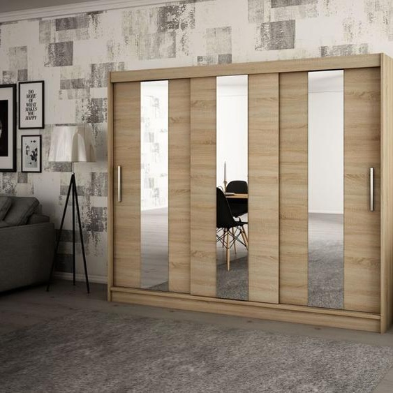 MINIO Armoire 250 cm POLE Chêne Sonoma