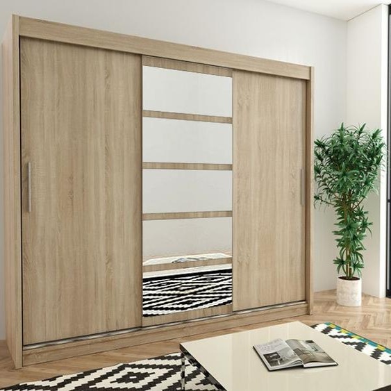 MINIO Armoire 250 cm ROMA 1 Chêne Sonoma
