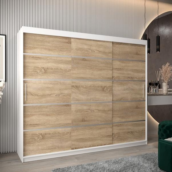 MINIO Armoire 250 cm VERONA 1 blanc / Sonoma