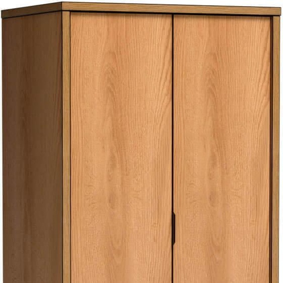Minio, armoire à portes battantes, armoire Fonte 86.5 cm, couleur chêne caramel