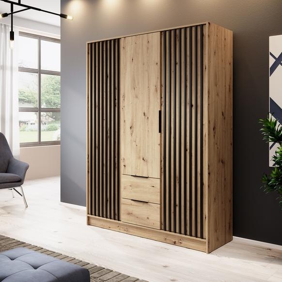 MINIO Armoire NELLY 3D Artisan chêne / noir