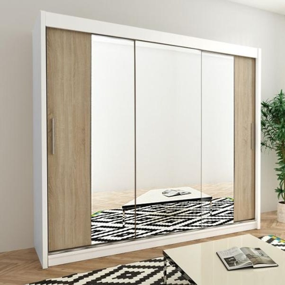 MINIO Armoires TOKYO 2 250 cm Blanc / Sonoma