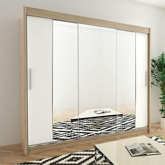 MINIO Armoires TOKYO 2 250 cm Sonoma / Blanc