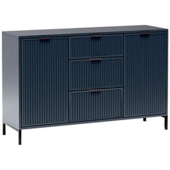 Minio, Commode, Sideboard Asti 134.6 cm, Couleur Indigo