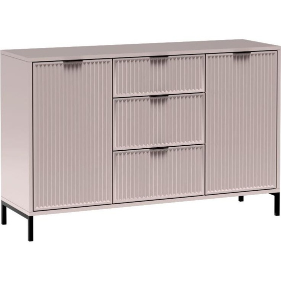 Minio, Commode, Sideboard Asti 134.6cm, Couleur cachemire